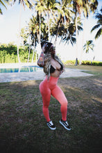 Load image into Gallery viewer, High Waisted Shapewear Leggings - Coral